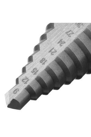 Сверло ступенчатое по металлу, 9-12-15-18-21-24-27-30-33-36 мм, 4241 Сибртех