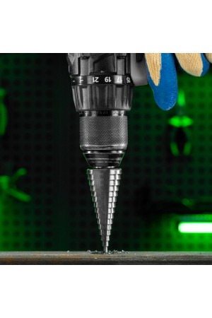 Сверло ступенчатое по металлу, 4-6-8-10-12-14-16-18-20-22-24-26-28-30-32 мм, 4241 Сибртех