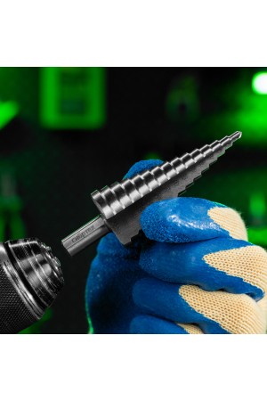 Сверло ступенчатое по металлу, 4-6-8-10-12-14-16-18-20-22-24-26-28-30-32 мм, 4241 Сибртех