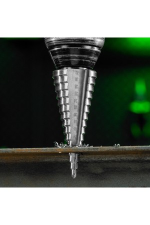 Сверло ступенчатое по металлу, 4-6-8-10-12-14-16-18-20-22-24-26-28-30-32 мм, 4241 Сибртех