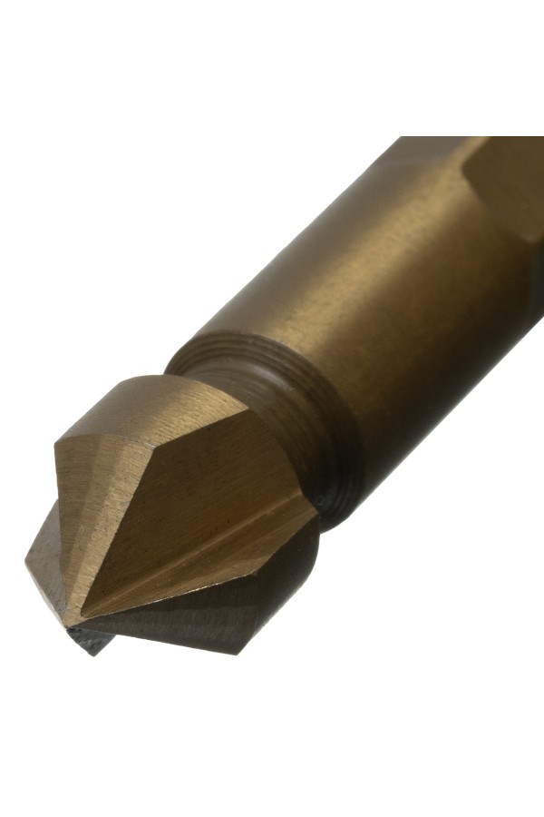 Зенковка конусная под М4, HSS, по металлу, 6-гранный хвостовик Denzel