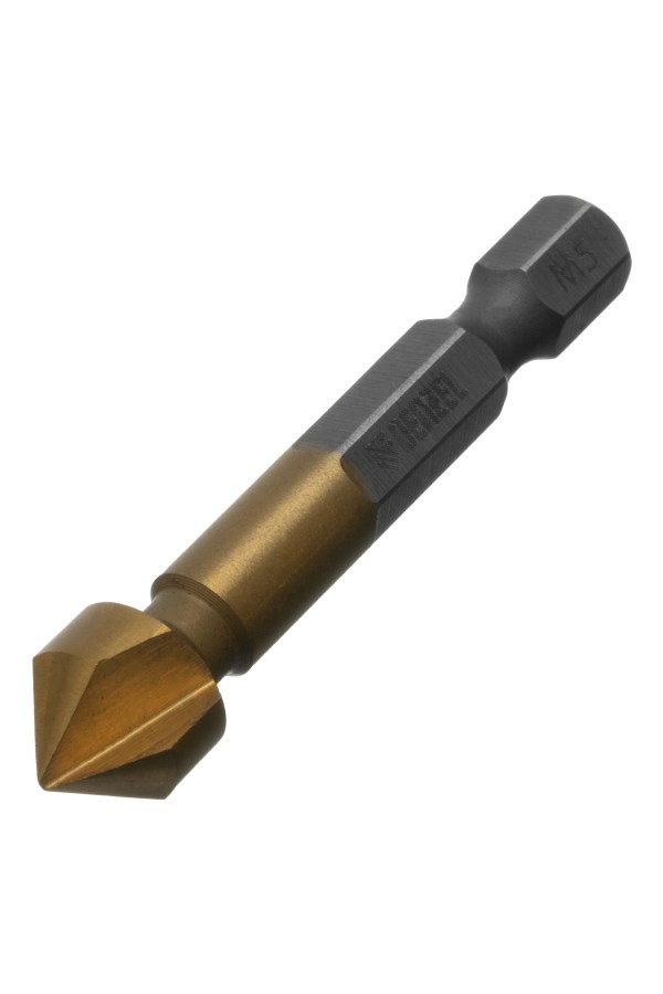 Зенковка конусная под М5, HSS, по металлу, 6-гранный хвостовик Denzel