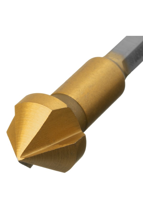 Зенковка конусная под М8, HSS, по металлу, 6-гранный хвостовик Denzel