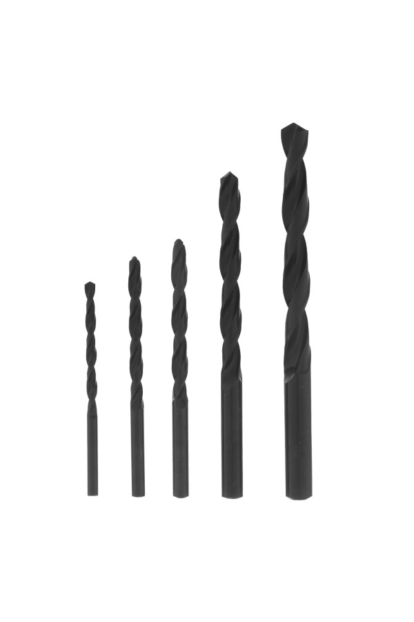 Набор сверл по металлу, 4-5-6-8-10 мм, HSS, 5 шт, пластиковый бокс, цилиндрический хвостовик Sparta