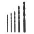 Набор сверл по металлу, 4-5-6-8-10 мм, HSS, 5 шт, пластиковый бокс, цилиндрический хвостовик Sparta