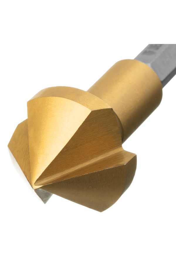 Зенковка конусная под М10, HSS, по металлу, 6-гранный хвостовик Denzel