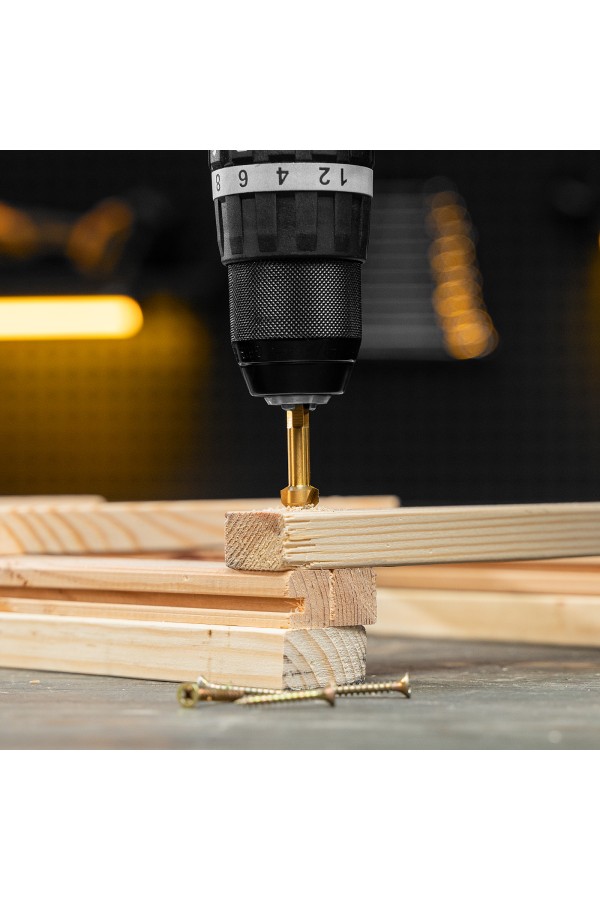 Набор зенковок, HSS, M3-M10, 6 шт, металл. кейс // Denzel