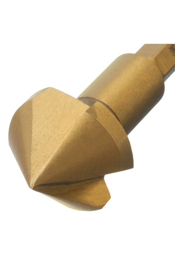 Набор зенковок, HSS, M3-M10, 6 шт, металл. кейс // Denzel