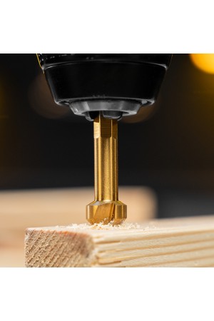 Набор зенковок, HSS, M3-M10, 6 шт, металл. кейс // Denzel