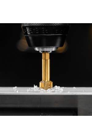 Набор зенковок, HSS, M3-M10, 6 шт, металл. кейс // Denzel