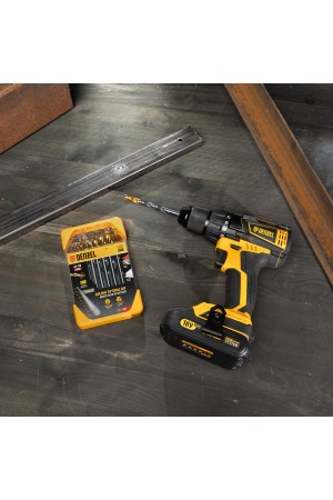 Набор сверл по металлу, 1-10 мм, HSS-Tin, Golden Tip, 10 шт Denzel