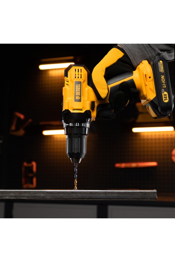 Набор сверл по металлу, 1-10 мм, HSS-Tin, Golden Tip, 10 шт Denzel