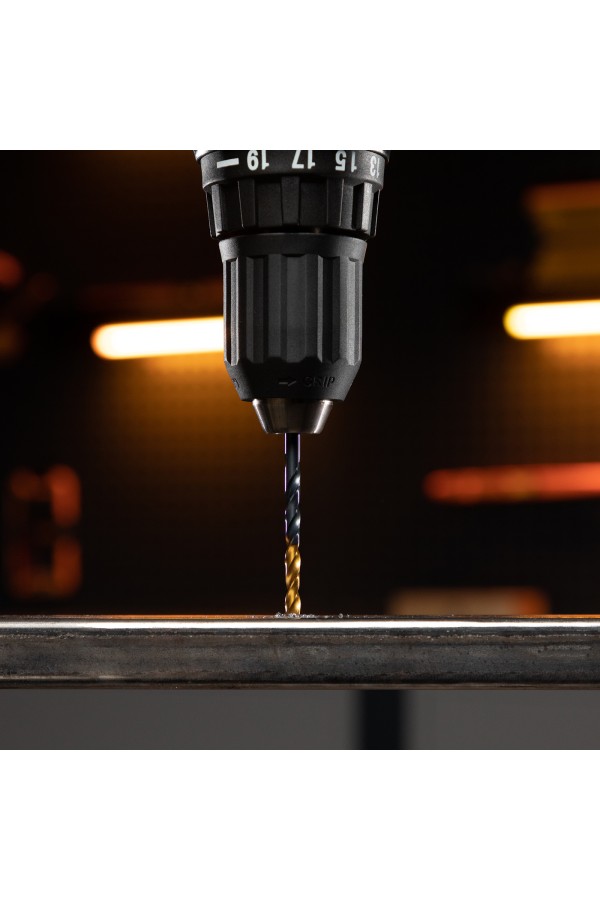 Набор сверл по металлу, 1-10 мм, HSS-Tin, Golden Tip, 10 шт Denzel