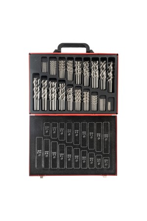 Набор сверл по металлу, 1-10 мм, 170 шт, HSS, в металлическом кейсе Matrix