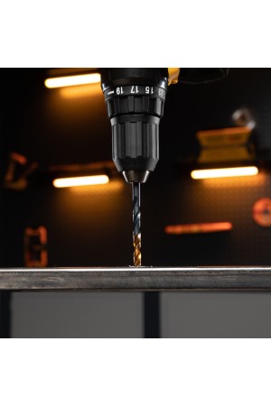 Набор сверл по металлу, 1,5-6,5 мм, HSS-Tin, Golden Tip, 13 шт Denzel