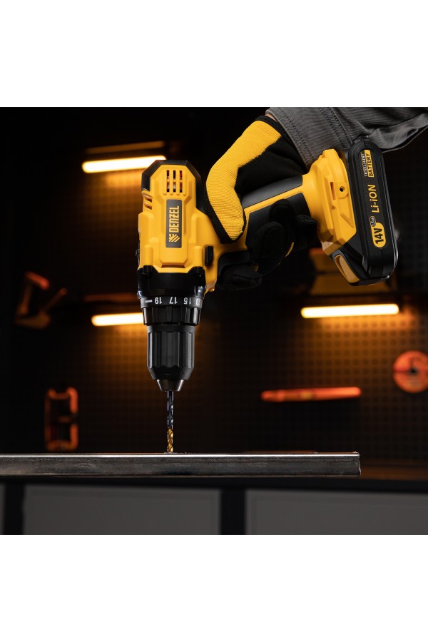 Набор сверл по металлу, 1,5-6,5 мм, HSS-Tin, Golden Tip, 13 шт Denzel