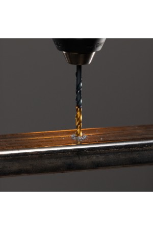 Набор сверл по металлу, 1,5-6,5 мм, HSS-Tin, Golden Tip, 13 шт Denzel