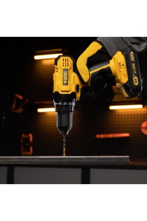 Набор сверл по металлу, 1-10 мм, HSS-Tin, Golden Tip, 19 шт Denzel