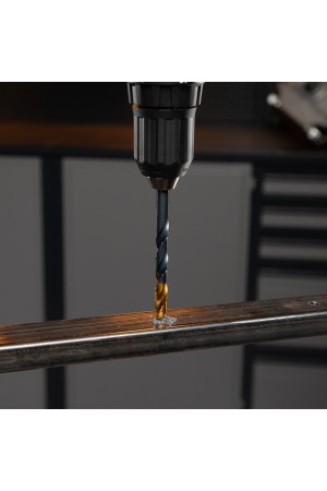 Набор сверл по металлу, 1-10 мм, HSS-Tin, Golden Tip, 19 шт Denzel