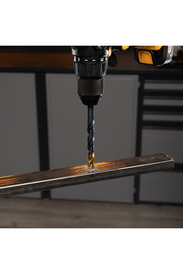 Набор сверл по металлу, 1-13 мм, HSS-Tin, Golden Tip, 25 шт Denzel