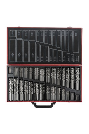 Набор сверл по металлу, 1-13 мм, 230 шт, HSS, в металлическом кейсе Matrix