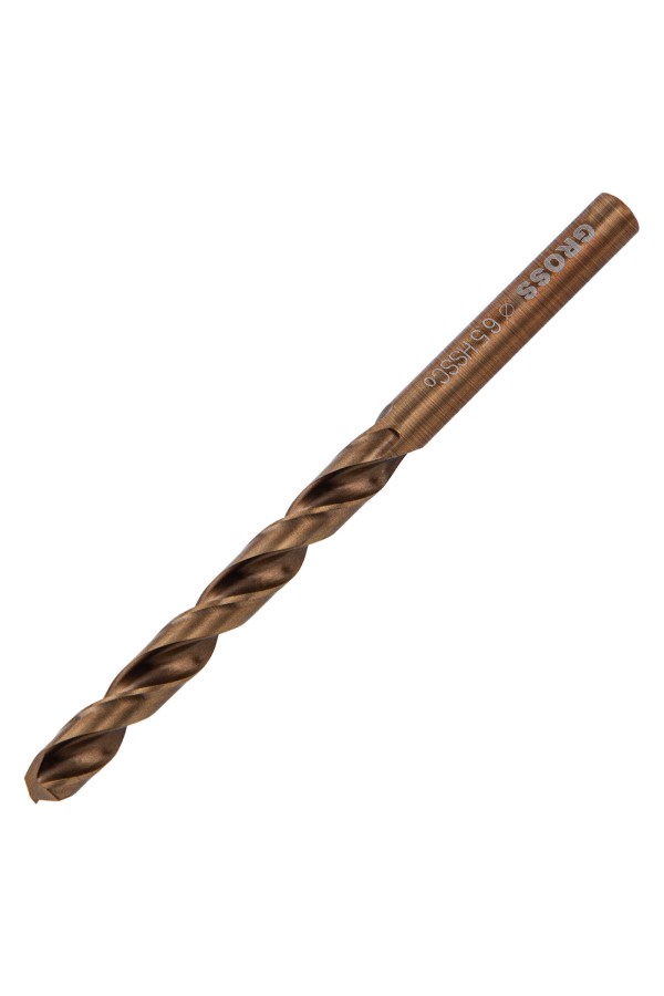 Сверло спиральное по металлу, 6.5 мм, HSS-Co Gross