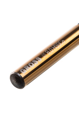 Сверло спиральное по металлу, 8 мм, HSS-Co Gross