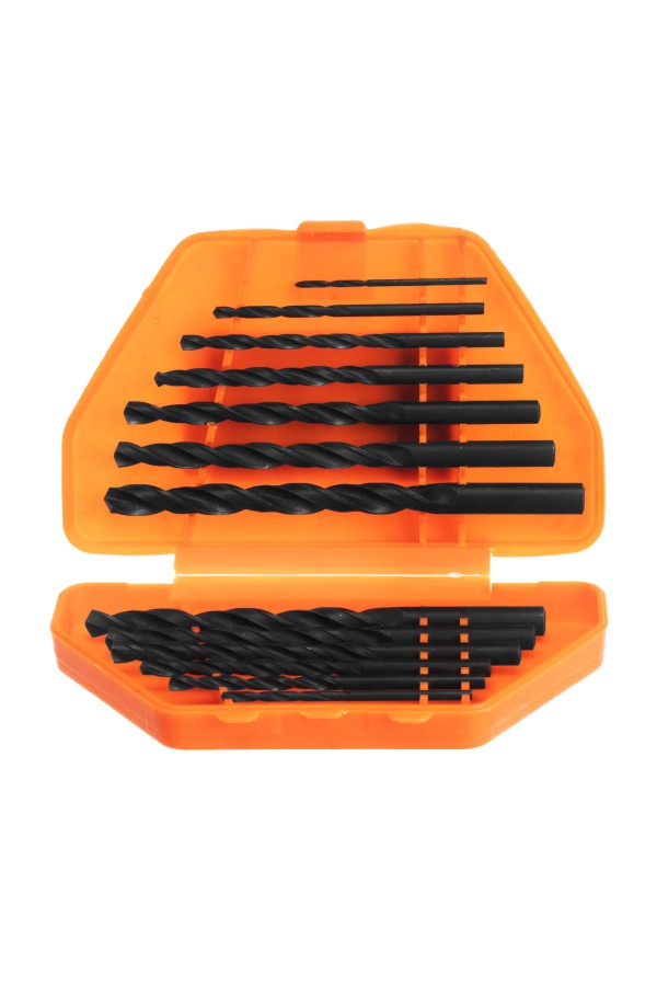 Набор сверл по металлу, 1.5-6.5 мм, (через 0.5 мм) 13 шт, пластиковый бокс, цилиндрический хвостовиковик Sparta