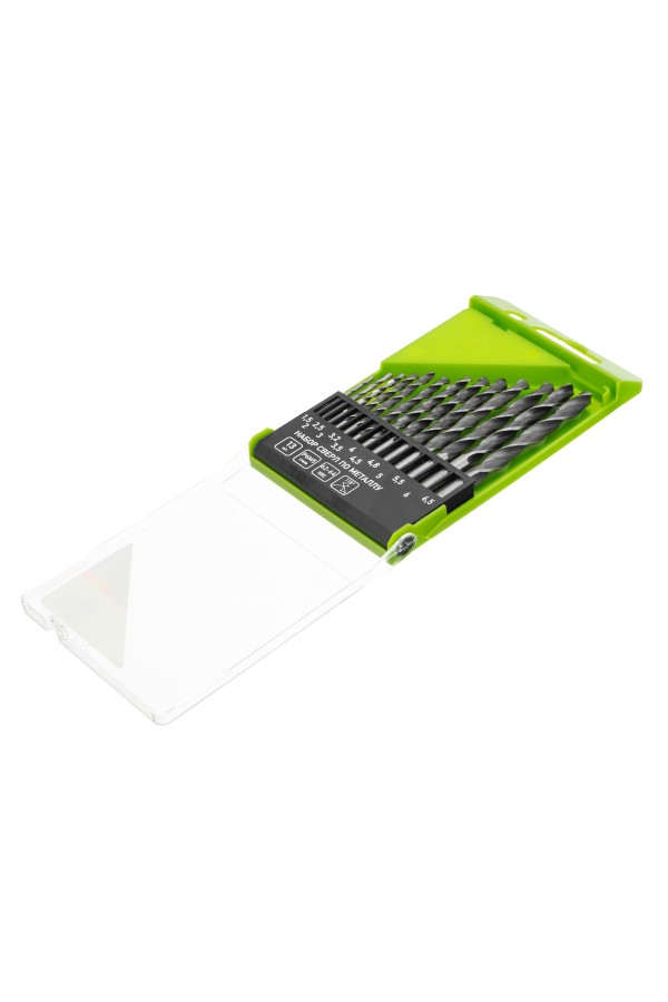 Набор сверл по металлу, 1.5-6.5 мм, 13 шт, Р6М5, пластиковый кейс, Сибртех