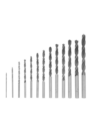 Набор сверл по металлу, 1.5-6.5 мм, 13 шт, Р6М5, пластиковый кейс, Сибртех