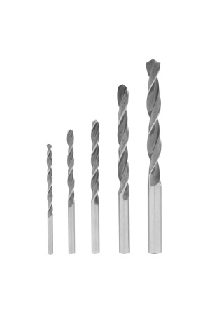 Набор сверл по металлу, 4-10 мм, 5 шт, Р6М5, пластиковый кейс, Сибртех