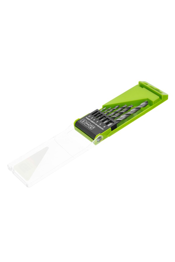 Набор сверл по металлу, 2-8 мм, 6 шт, Р6М5, пластиковый кейс, Сибртех