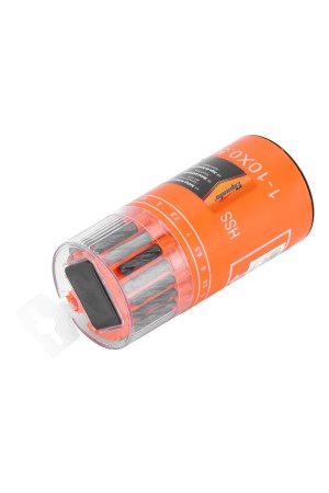 Набор сверл по металлу, 1-10 мм, (через 0.5 мм), HSS, 19 шт, в стакане, цилиндрический хвостовик Sparta