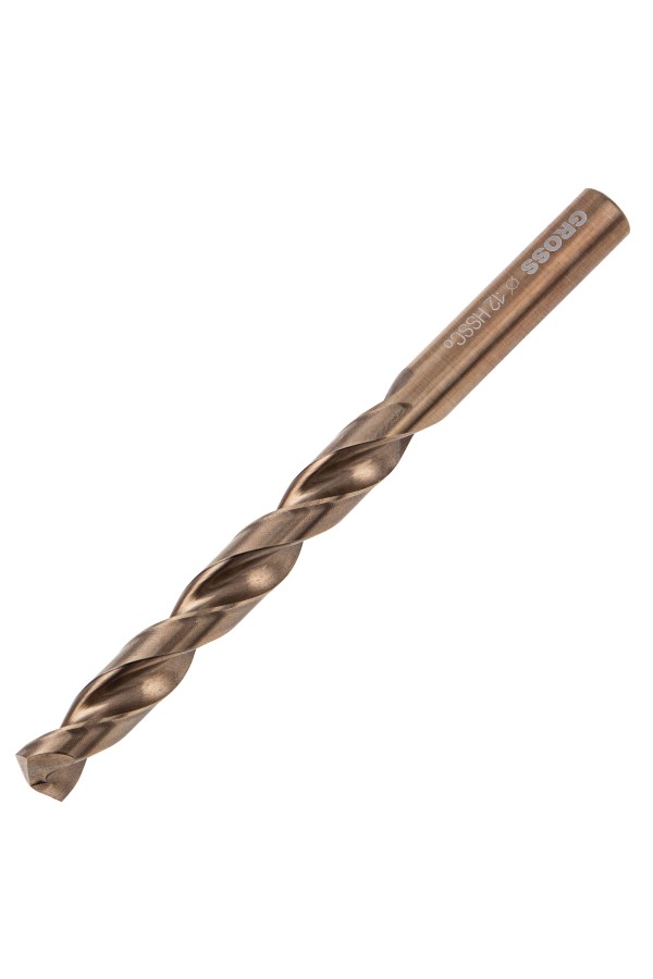 Сверло спиральное по металлу, 12 мм, HSS-Co Gross