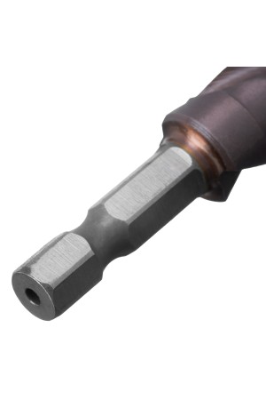 Сверло ступенчатое 4-5-6-7-8-9-10-11-12 мм, Р6М5К5, 6-гр. хвостовик Denzel