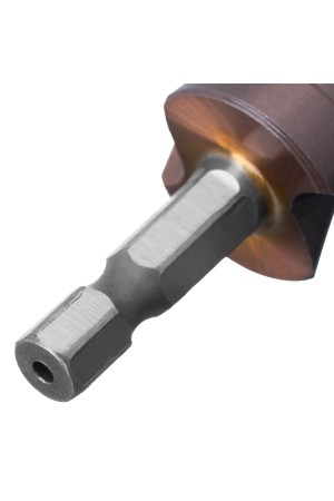 Сверло ступенчатое 4-6-8-10-12-14-16-18-20 мм, Р6М5К5, 6-гр. хвостовик Denzel