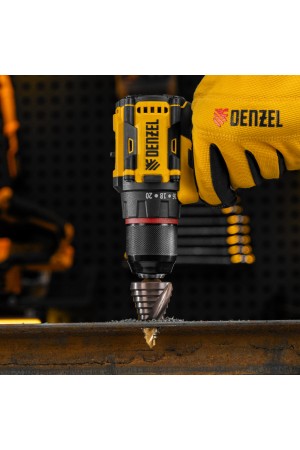 Сверло ступенчатое, 9-12-15-18-21-24-27-30-33-36 мм, Р6М5К5, 6-гр. хвостовик Denzel