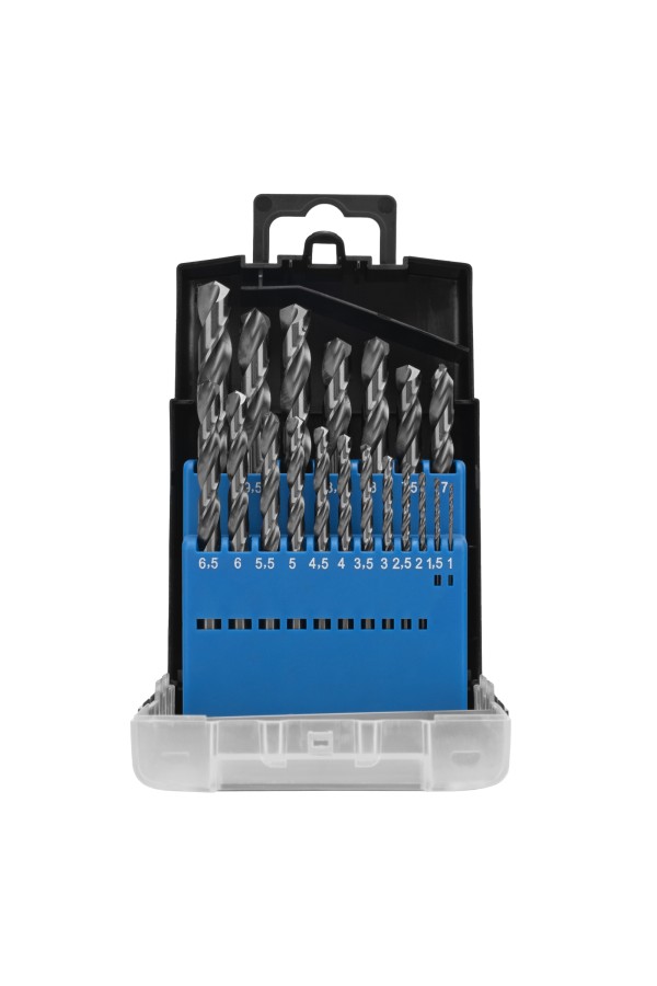 Набор сверл по металлу, 1-10 мм (через 0.5 мм) 19 шт, Р6М5, вышлиф, цилиндрический хвостовик Барс