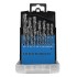 Набор сверл по металлу, 1-10 мм (через 0.5 мм), 19 шт, Р6М5, вышлиф, цилиндрический хвостовик Барс