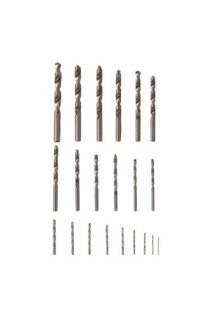 Набор сверл по металлу, 1-10 мм, (через 0.5 мм +3.2 и 4.8 мм), HSS, 21 шт, металлический бокс, цилиндрический хвостовик Сибртех