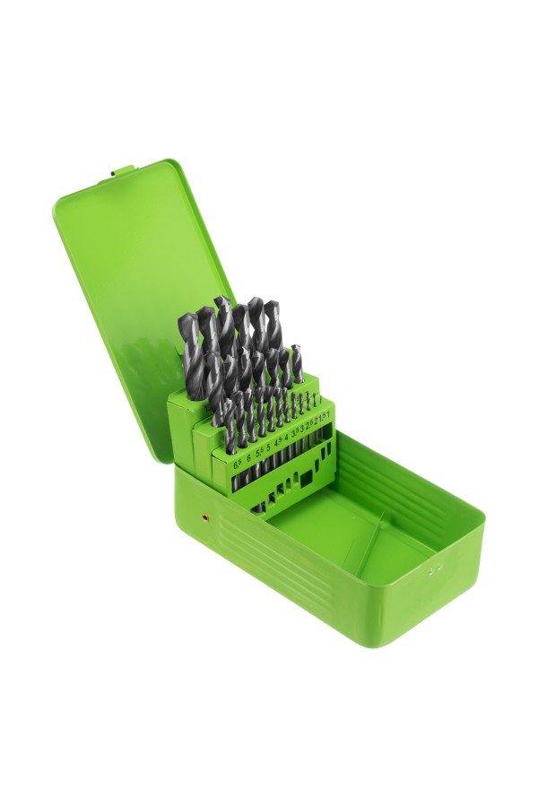 Набор сверл по металлу, 1-13 мм, 25 шт, HSS, в металлической коробке Сибртех