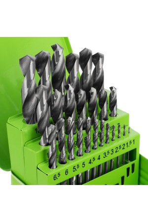 Набор сверл по металлу, 1-13 мм, 25 шт, HSS, в металлической коробке Сибртех