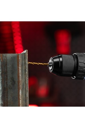 Набор нитридтитан. сверл по металлу, 1.5-6.5 мм (через 0.5 мм+3.2мм 4.8 мм), НSS, 13 шт Matrix