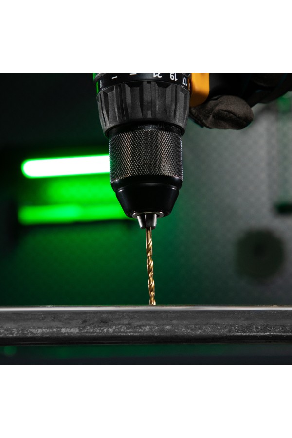 Набор нитридтитановых сверл по металлу, 1.5-6.5 мм. (через 0.5 мм.+3.2 мм, 4.8 мм.) НSS 13 шт Сибртех