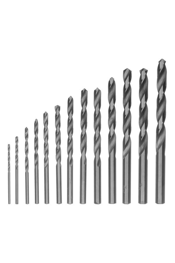 Набор сверл по металлу, 2-8 мм, (через 0.5 мм) HSS 13 шт, пластиковая коробка, цилиндрический хвостовик Сибртех