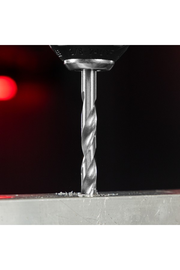 Набор сверл по металлу, 1-10 мм (через 0.5 мм) HSS 19 шт, металлическая коробка, цилиндрический хвостовик Matrix