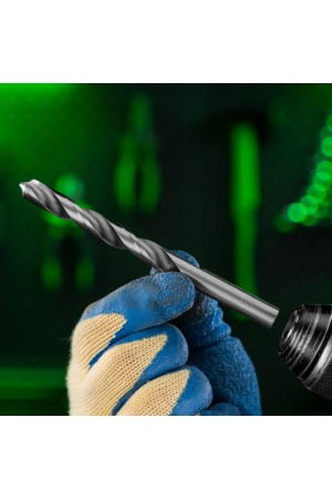 Набор сверл по металлу, 1-10 мм, (через 0.5 мм), HSS, 19 шт, пластиковая коробка, цилиндрический хвостовик Сибртех