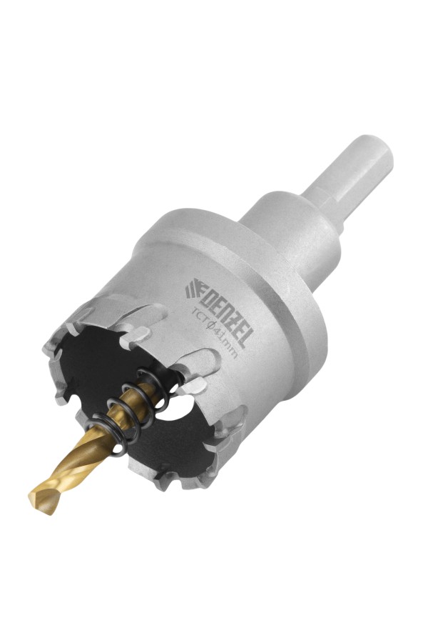 Коронка по металлу твердосплавная, 41 мм Denzel