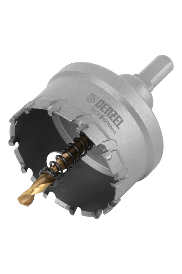 Коронка по металлу твердосплавная, 60 мм Denzel