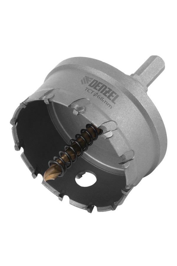 Коронка по металлу твердосплавная, 68 мм Denzel